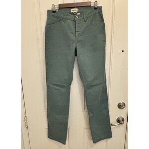 Taylor Stitch Double Knee Chore Canvas Work Pants boss duck 30 x 32 blue green